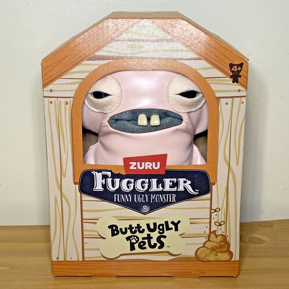 Fuggler Funny Ugly Monster Plush 9" Butt Ugly Pet Squished-Hairless Rat Toy